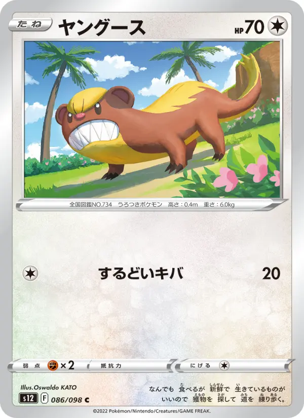 Carte Pokémon ヤングース 086