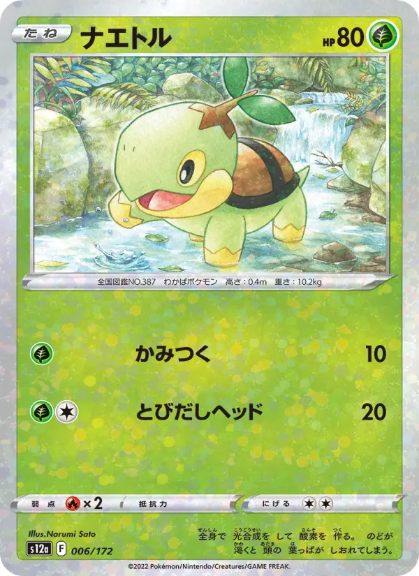 Carte Pokémon ナエトル 006