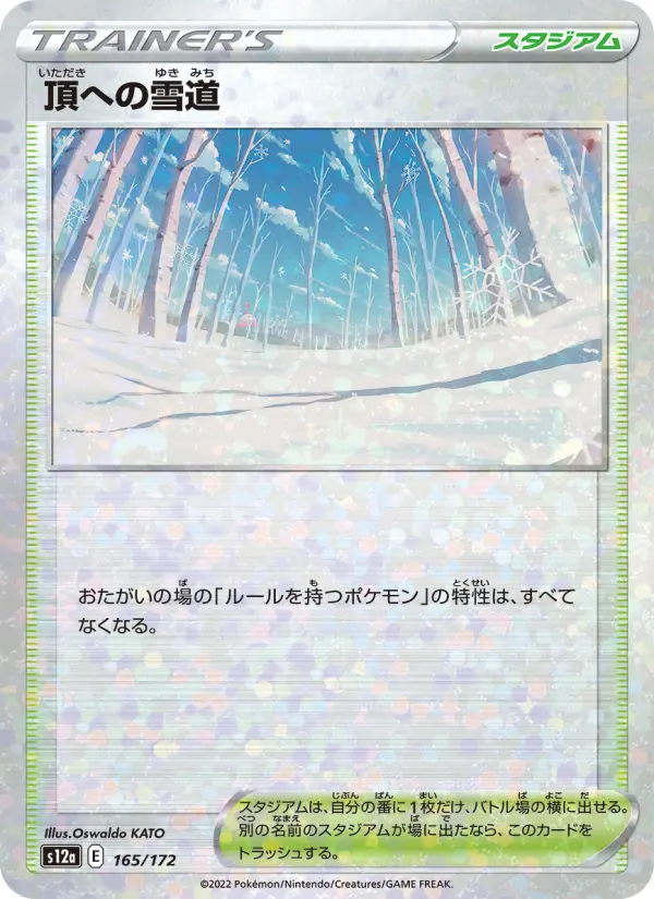 Carte Pokémon 頂への雪道 165