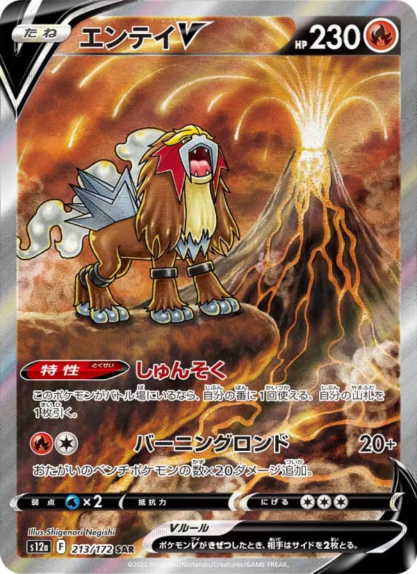 Carte Pokémon エンテイV 213