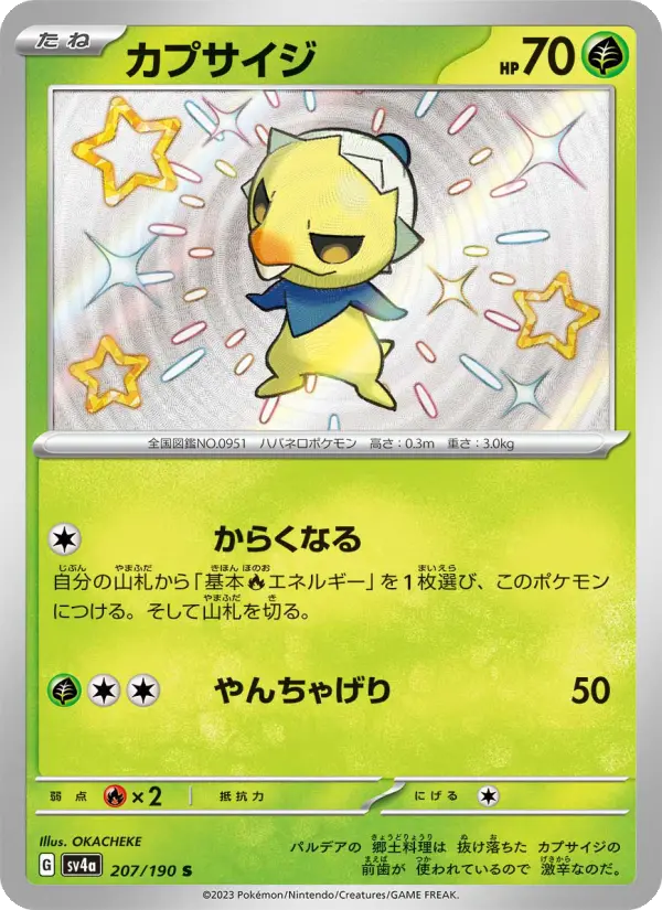Carte Pokémon カプサイジ 207