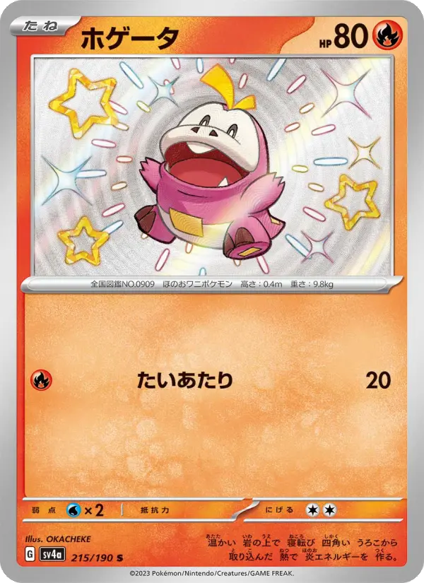 Carte Pokémon ホゲータ 215