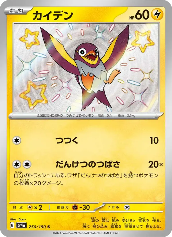 Carte Pokémon カイデン 250