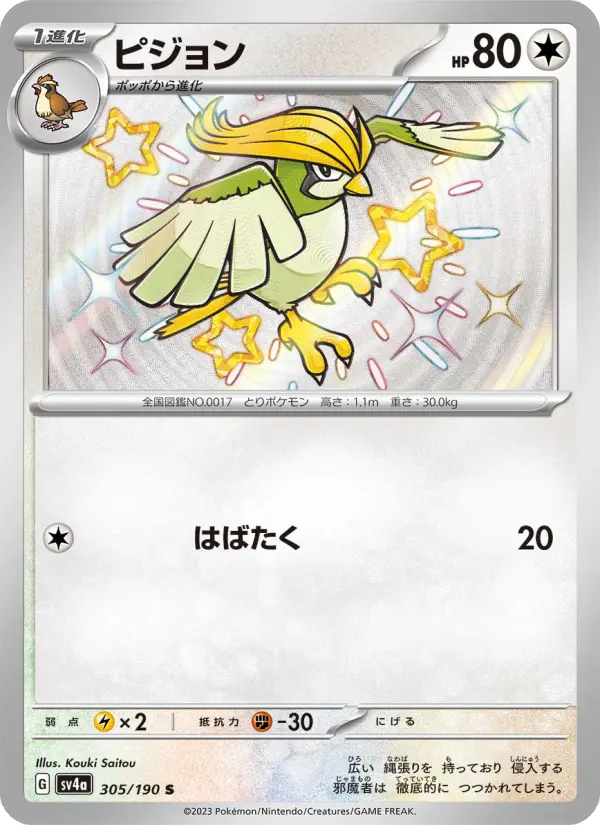 Carte Pokémon ピジョン 305