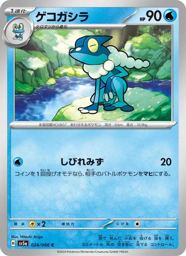 Carte Pokémon ゲコガシラ 024