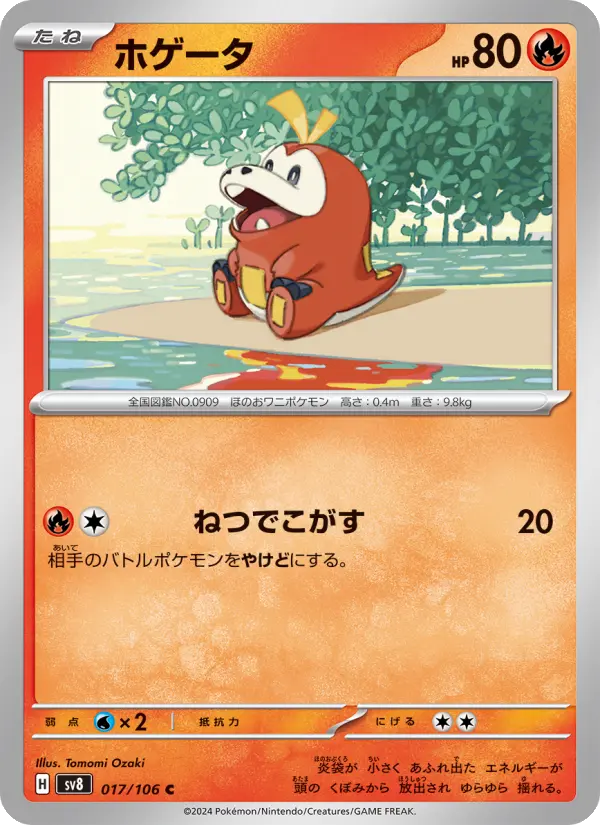 Carte Pokémon ホゲータ 017