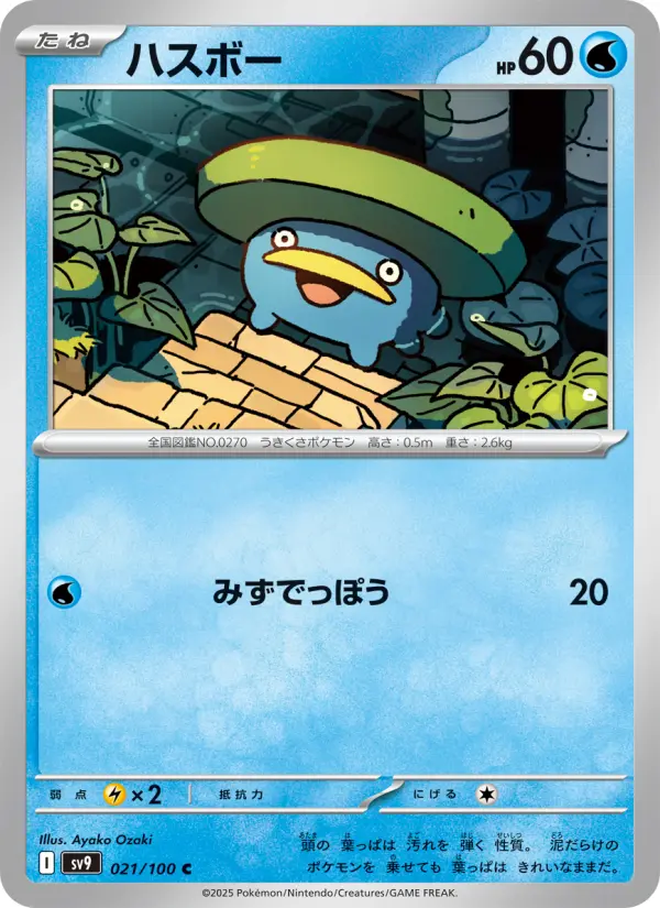 Carte Pokémon ハスボー 021