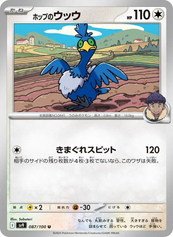 Carte Pokémon ホップのウッウ 087