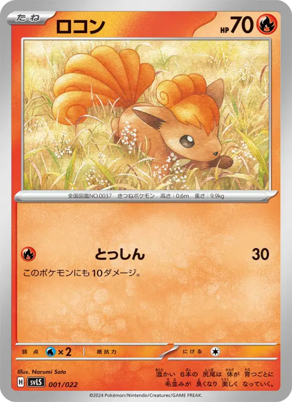 Carte Pokémon ロコン 001